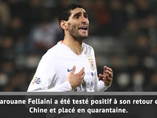 Coronavirus - Fellaini testé positif