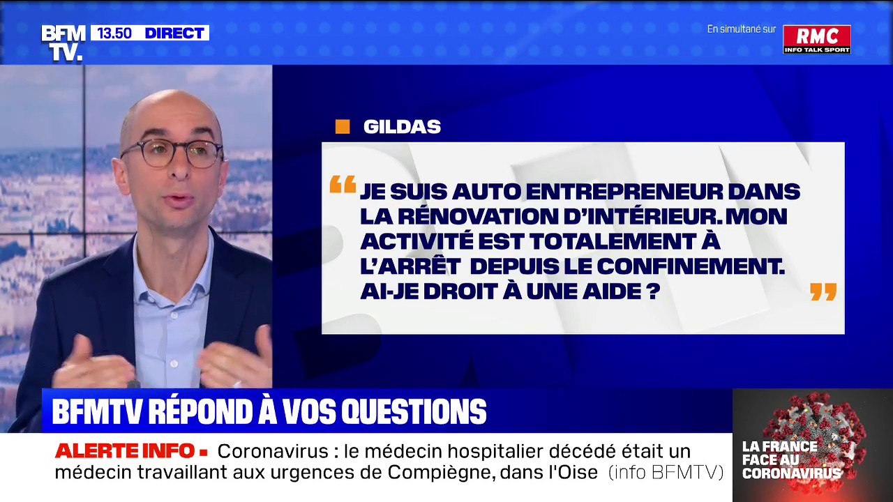 Je suis auto-entrepreneur, mon activité est à l'arrêt, ai-je droit à une aide ? BFMTV répond à vos questions