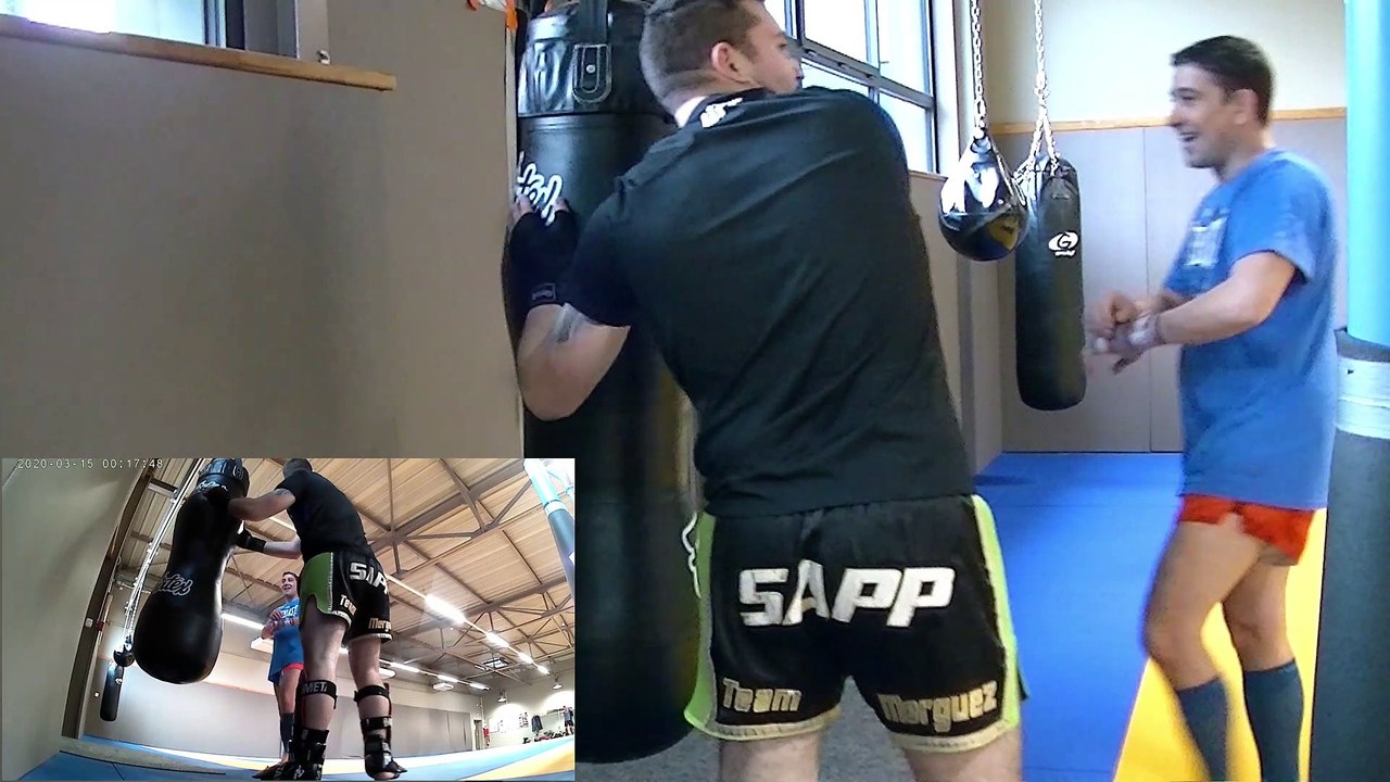 Superfoot challenge, qui sera  le plus rapide pour mettre 10 coups de pieds circulaires, middle kick ?