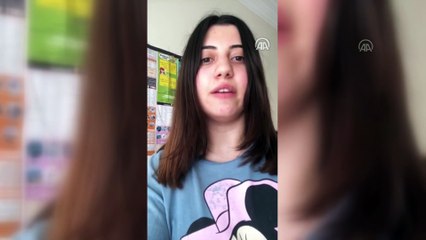 Öğrencilerden arkadaşlarına kliple 'evde kal' çağrısı - ANKARA