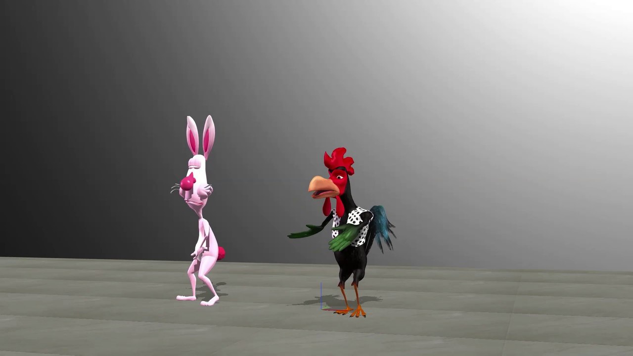 Funny Cartoon|Latest Cartoons| rabbit & hen dance by BTT