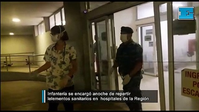 Con colaboración de Infantería, Provincia repartió insumos en hospitales de la Región