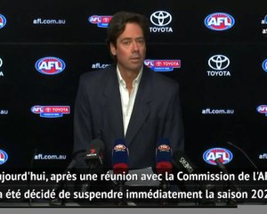 Coronavirus - La saison de football australien suspendue !