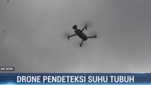 Polda Riau Terbangkan Drone untuk Deteksi Suhu Tubuh