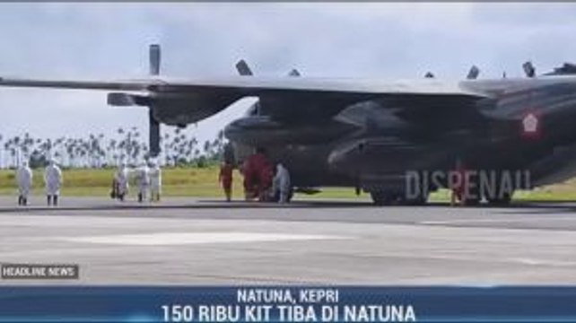 150 Ribu Kit Alat Uji Virus Corona dari Tiongkok Tiba di Natuna