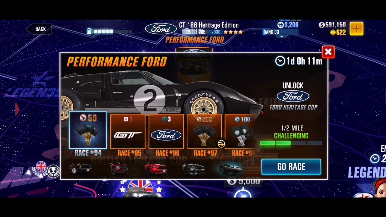 CSR 2 Gameplay - Performance Ford (Race 91 - 100)