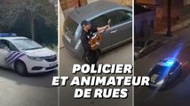 Coronavirus: ces policiers tentent de redonner le sourire aux confinés