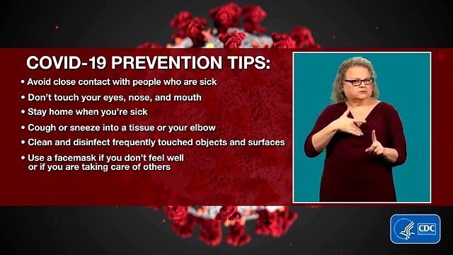 CORONA VIRUS COVID-19 Prevention Tips in ASL