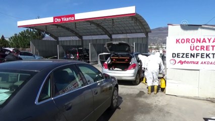 Araçlarda koronavirüs dezenfeksiyonu- TOKAT