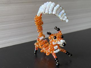 Un joli renard en perles à réaliser en famille