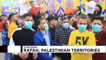 Palestinians in Gaza celebrate a dancing wedding despite coronavirus