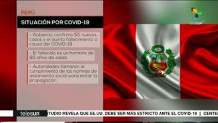 Perú: 318 contagiados y 5 muertos por el Covid-19