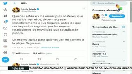 El Salvador: se aplicarán pronto las restricciones de movilidad