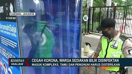 Lawan Corona: Kompleks Rumah Punya Bilik Disinfektan