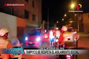 Ciudadanos siguen sin acatar aislamiento social en el interior del país