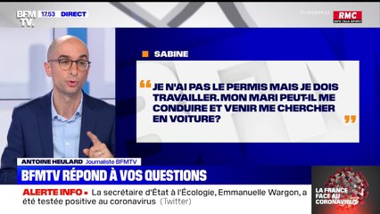 Je n'ai pas de permis. Mon mari peut-il me conduire au travail ? BFMTV répond à vos questions