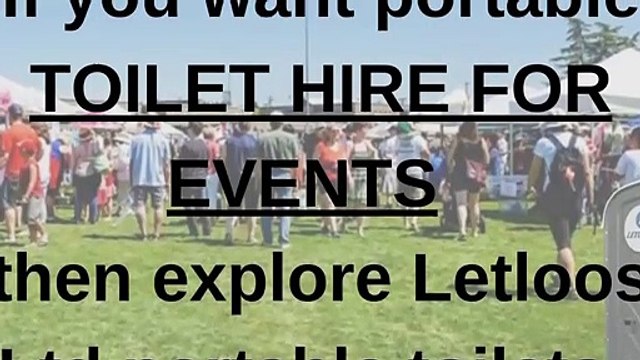 Best Portable Toilet Hire For Events- LetLoos Ltd