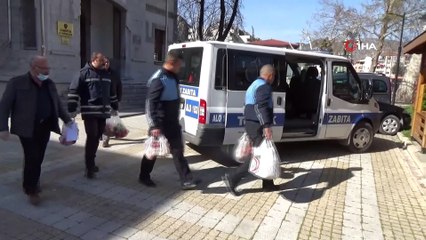 Amasya zabıta ekiplerinden ihtiyaç sahiplerine tam destek
