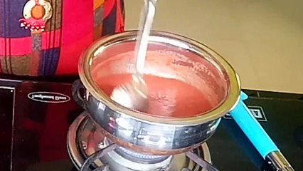 chawal ke Aate Ke tomato flavoured papad.चावल के आटे के पापड