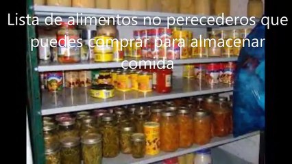 consejos alimentos de supervivencia