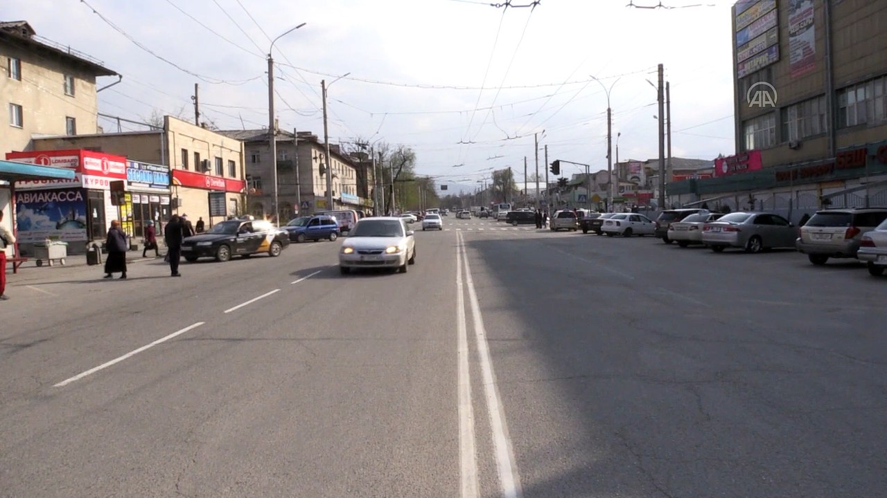 Kırgızistan'da 'evde kal' anonsları yapıldı - BİŞKEK