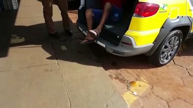 Após ameaçar filha e esposa com facão, homem é detido pela PM
