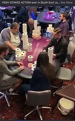 Ils jouent au poker.. avec des rouleaux de papier toilette pour parier !
