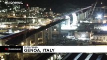 Covid-19 : le pont de Gênes aux couleurs italiennes