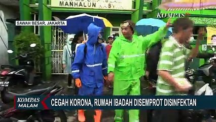 Bersatu Lawan Corona! Semprot Disinfektan di Musholla, Gereja, dan Wihara