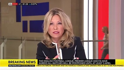 BREAKING_ Premier League fixtures suspended until 3 April