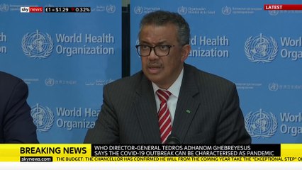 BREAKING_ Coronavirus declared a pandemic