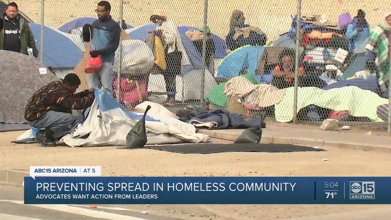 Preventing spread in homeless community