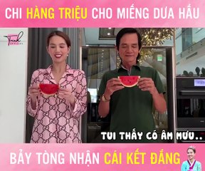 Ngọc Trinh thử thách với ba mình