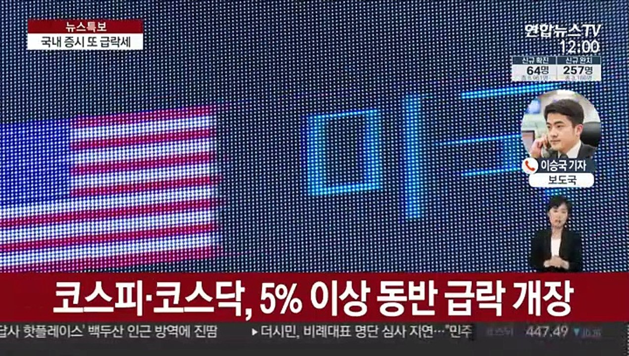 코스피·코스닥 또 동반 폭락…환율은 급등