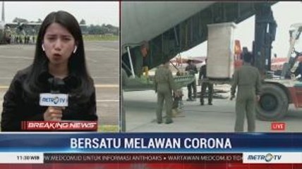 12 Ton Alat Kesehatan dari Tiongkok Disimpan Sementara di Gudang Lanud Halim