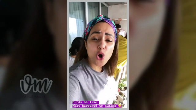 Hina Khan Giving A tribute to all the health workers, municipal workers, Police officials