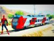 TRAINS for Kids Spiderman Cartoon - Train Trouble Cartoon for children with Nursery Rhymes