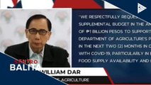 DA, humihiling ng supplemental budget para matiyak ang sapat na food supply