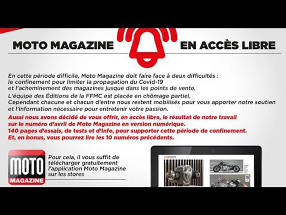 Moto Magazine reste avec vous !