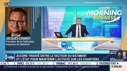 Jacques Chanut (Fédération Française du Bâtiment): Accord trouvé entre le secteur du bâtiment et l'Etat pour maintenir l'activité sur les chantiers - 23/03