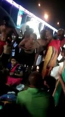 Head Shave near River side local temple