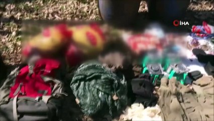 Diyarbakır’da teröristlere ait mühimmat ve yaşam malzemesi ele geçirildi