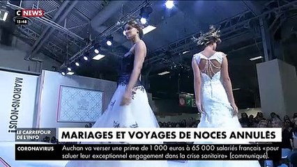 Video herunterladen: VIRUS - Les couples confrontés à l'annulation de leurs mariages et de leurs voyages de noces depuis le confinement - VIDEO