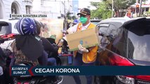 Komunitas Lion Club Medan Bagi Masker Dan Hand Sanitizer Pada Pengendara