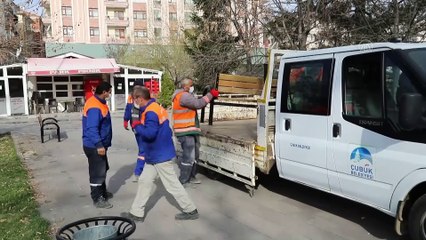 Çubuk'ta koronavirüs tedbirleri - ANKARA