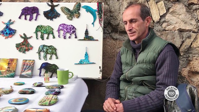 (Gelecek 100 Yılın Habercileri) Elinin değdiği taşlar sanat eserine dönüşüyor - ANTALYA