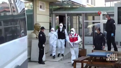 Karantinadaki yakınlarını göremeyince güvenlikçileri bıçaklayan şahıs böyle götürüldü