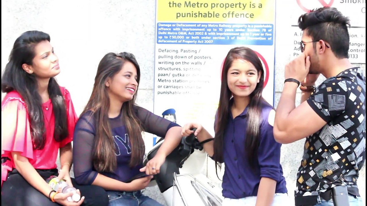 Pulling Cute Girls Cheeks prank Sam Khan (1080p)