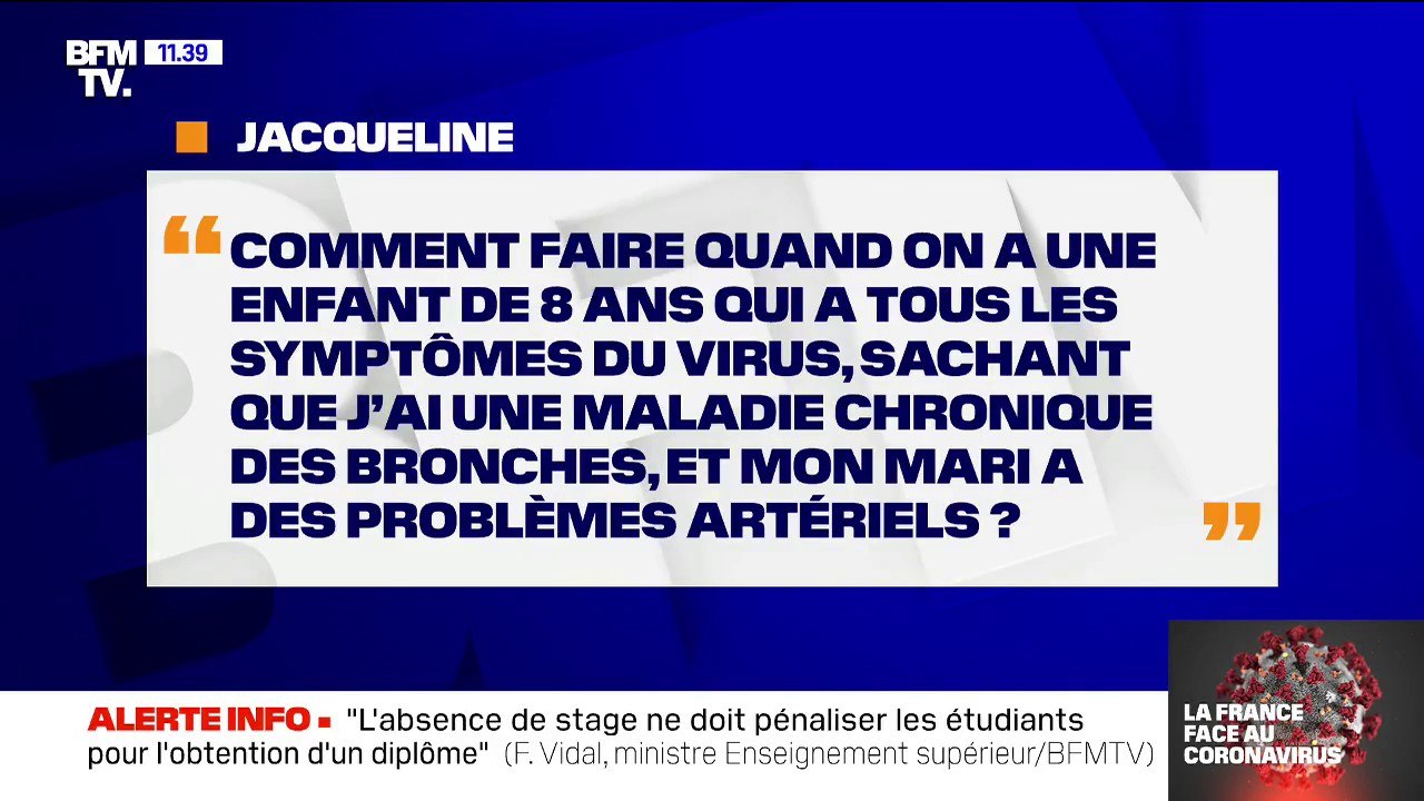 Mon enfant est malade et mon mari et moi-même avons une maladie chronique, que devons-nous faire ?