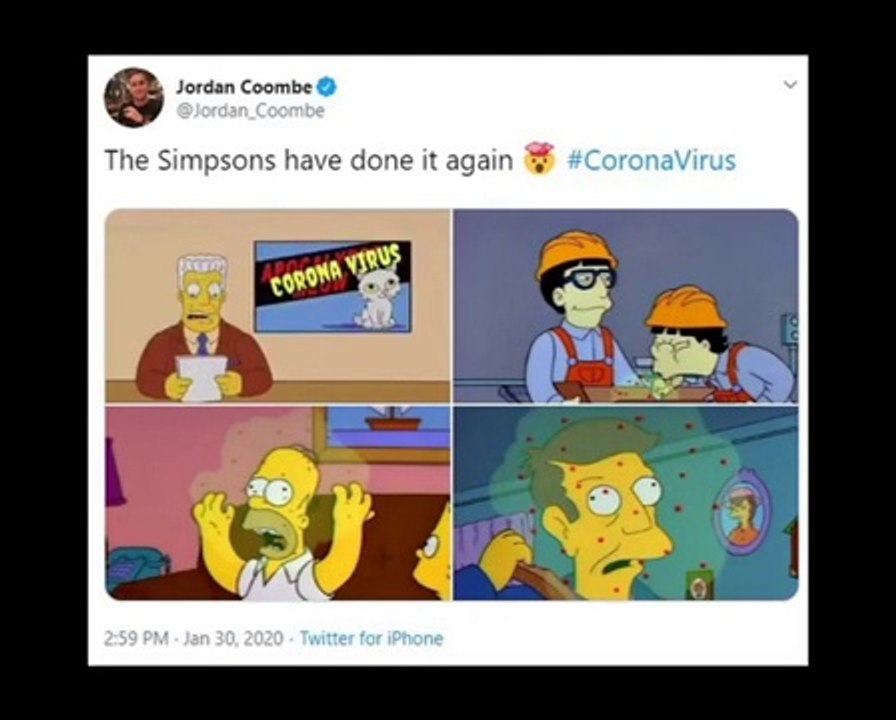 Did The Simpsons also predict coronavirus
